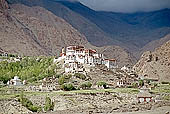 Ladakh - Likir Gompa built on a mountain spur